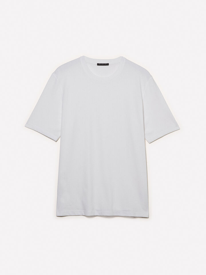 T-shirt blanc à manches courtes coupe régulière - t-shirts à manches courtes pour homme - Blanc | Sisley image number 5